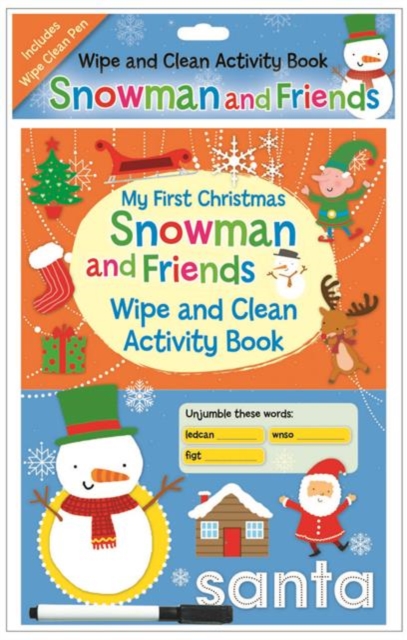 My First Christmas Wipe and Clean Activity Book) - Snowman and Friends, Novelty book Book