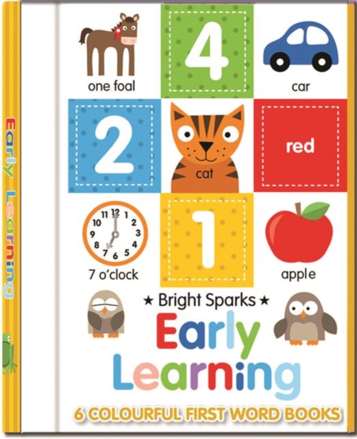 Early Learning - 6 Colourful First Word Books, Board book Book