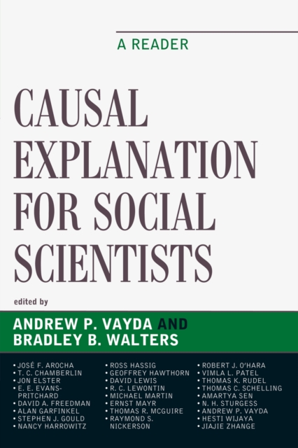 Causal Explanation for Social Scientists : A Reader, Paperback / softback Book