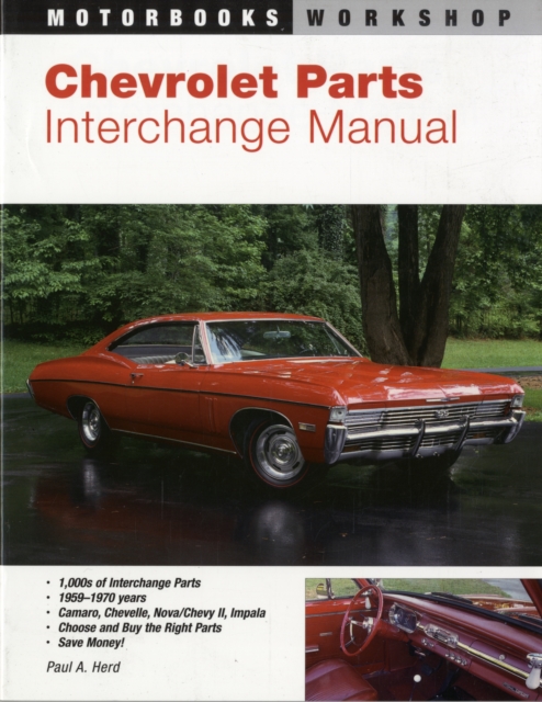 Chevrolet Parts Interchange Manual 1959-1970, Paperback Book