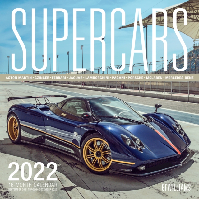 Supercars 2022 : 16-Month Calendar - September 2021 through December 2022, Calendar Book