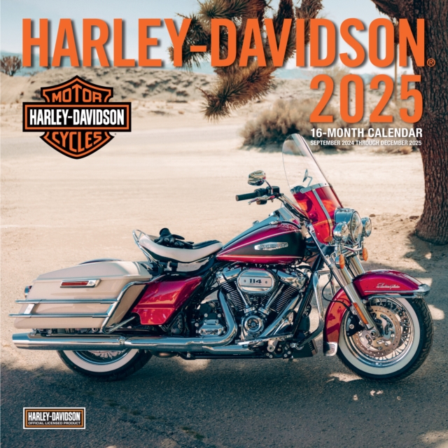 Harley-Davidson 12x12 2025 : 16-Month Calendar--September 2024 through December 2025, Calendar Book