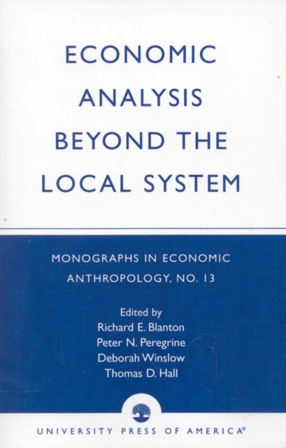 Economic Analysis Beyond the Local System, Paperback / softback Book
