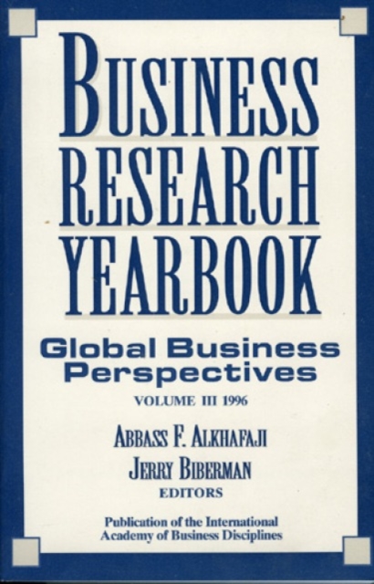 Business Research Yearbook, : Global Business Perspectives, Hardback Book