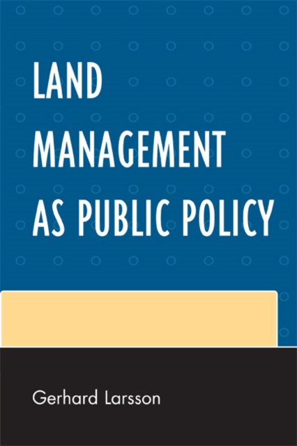 Land Management as Public Policy, EPUB eBook
