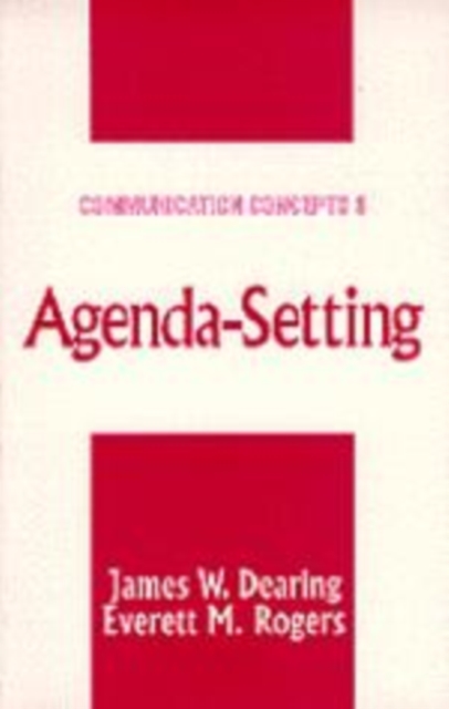 Agenda-Setting, Hardback Book