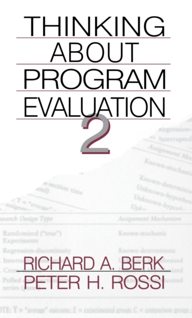 Thinking about Program Evaluation, Hardback Book