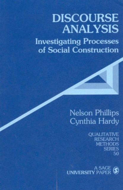 Discourse Analysis : Investigating Processes of Social Construction, Hardback Book