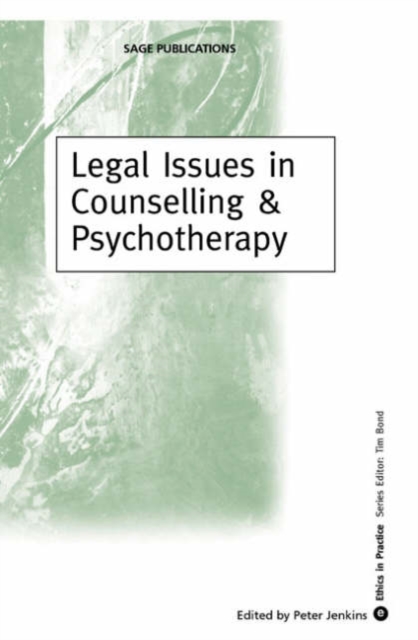 Legal Issues in Counselling & Psychotherapy, Hardback Book