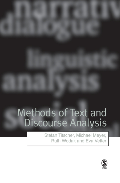 Methods of Text and Discourse Analysis : In Search of Meaning, Hardback Book