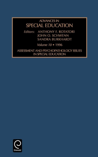 Assessment and Psychopathology Issues in Special Education, Hardback Book