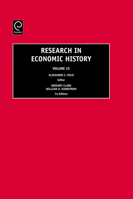 Research in Economic History, Hardback Book