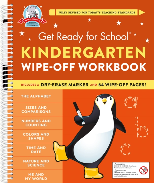 Get Ready for School: Kindergarten Wipe-Off Workbook, Spiral bound Book