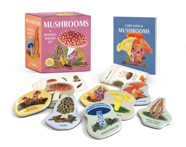 Mushrooms: A Wooden Magnet Set, Multiple-component retail product Book