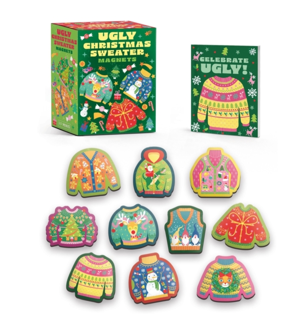 Ugly Christmas Sweater Magnets, Multiple-component retail product Book
