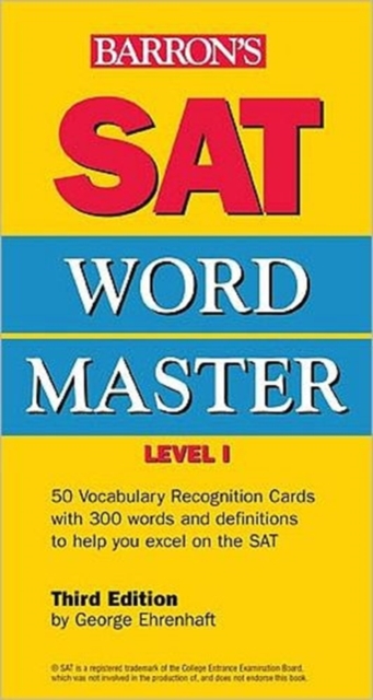 SAT Wordmaster : Level 1, Cards Book
