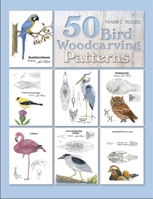 50 Bird Woodcarving Patterns, Paperback / softback Book