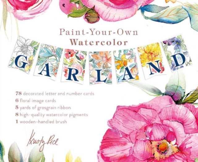 Paint-Your-Own Watercolor Garland : Illustrations by Kristy Rice, Mixed media product Book