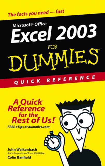 Excel 2003 for Dummies Quick Reference, Paperback / softback Book