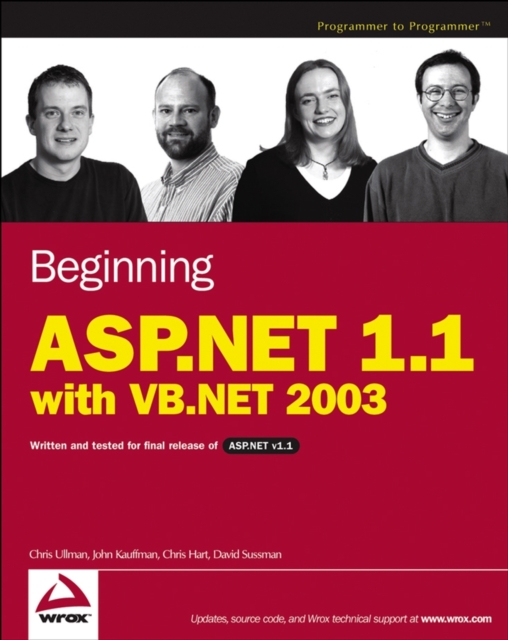 Beginning ASP.NET 1.1 with VB.NET 2003, Paperback Book