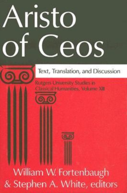 Aristo of Ceos : Text, Translation, and Discussion, Hardback Book