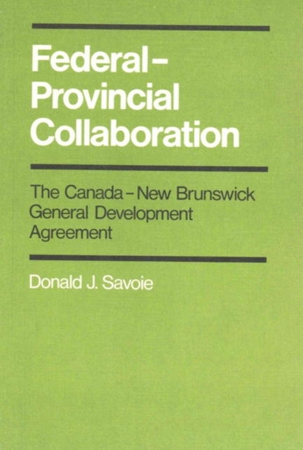 Federal-Provincial Collaboration : Volume 9, Paperback / softback Book