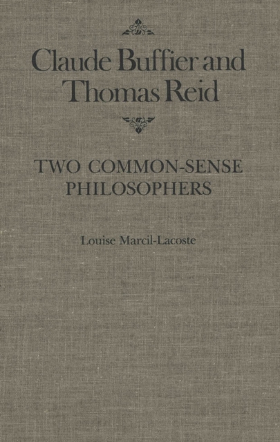 Claude Buffier and Thomas Reid : Two Common-Sense Philosophers Volume 3, Hardback Book