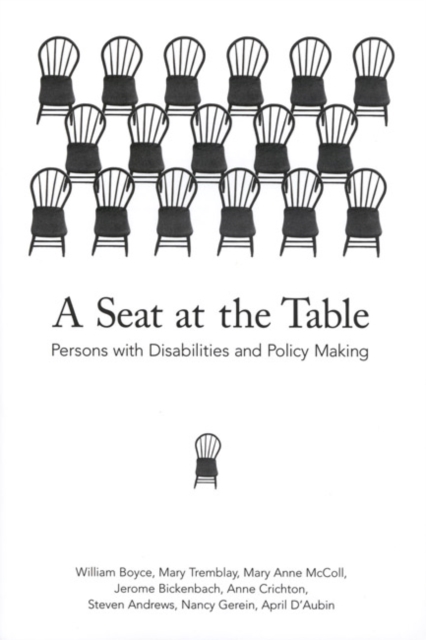 A Seat at the Table : Persons with Disabilities and Policy Making, Hardback Book