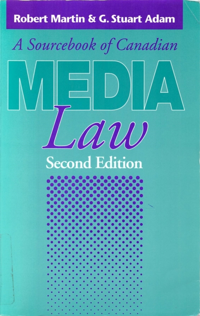 Sourcebook of Canadian Media Law, PDF eBook