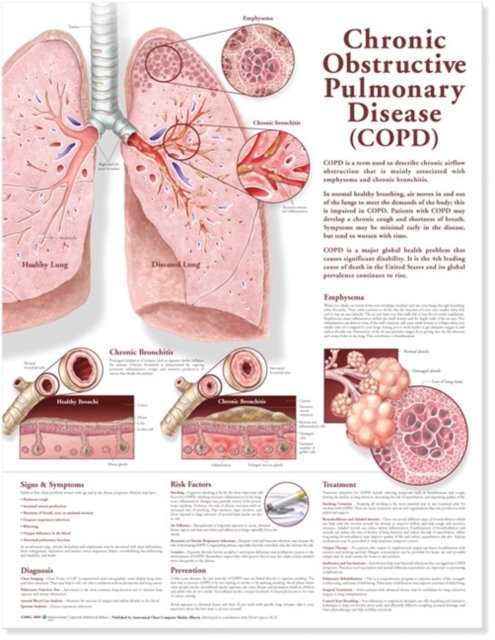 Chronic Obstructive Pulmonary Disease Anatomical Chart, Wallchart Book