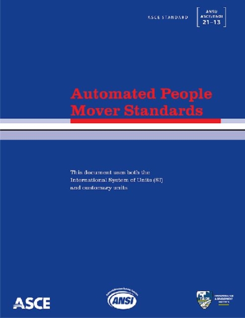 Automated People Mover Standards (21-13), Paperback / softback Book