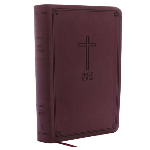 KJV Holy Bible: Personal Size Giant Print with 43,000 Cross References, Burgundy Leathersoft, Red Letter, Comfort Print: King James Version, Leather / fine binding Book