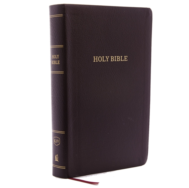 KJV Holy Bible: Personal Size Giant Print with 43,000 Cross References, Burgundy Bonded Leather, Red Letter, Comfort Print (Thumb Indexed): King James Version, Leather / fine binding Book