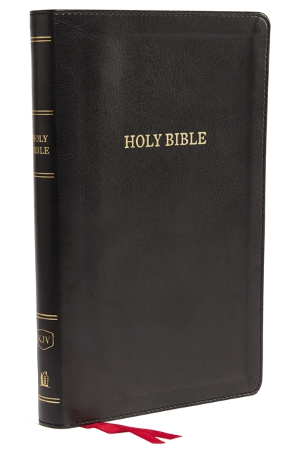 KJV Holy Bible: Deluxe Thinline with Cross References, Black Leathersoft, Red Letter, Comfort Print: King James Version, Leather / fine binding Book
