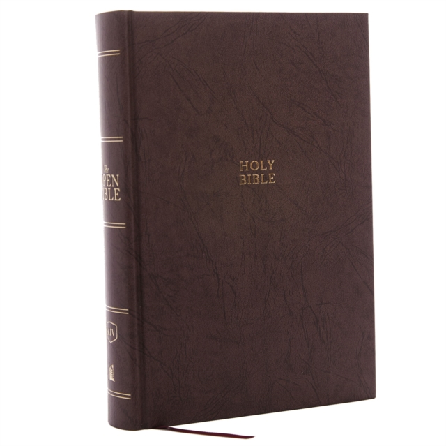 The KJV Open Bible: Complete Reference System, Brown Hardcover, Red Letter, Comfort Print: King James Version, Hardback Book