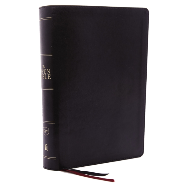The KJV Open Bible: Complete Reference System, Black Leathersoft, Red Letter, Comfort Print (Thumb Indexed): King James Version, Leather / fine binding Book