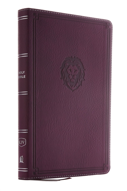 KJV Holy Bible: Thinline Youth Edition, Purple Leathersoft, Red Letter, Comfort Print: King James Version, Leather / fine binding Book
