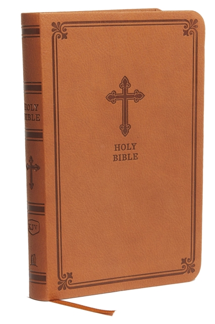 KJV Holy Bible: Value Compact Thinline, Brown Leathersoft, Red Letter, Comfort Print: King James Version, Leather / fine binding Book