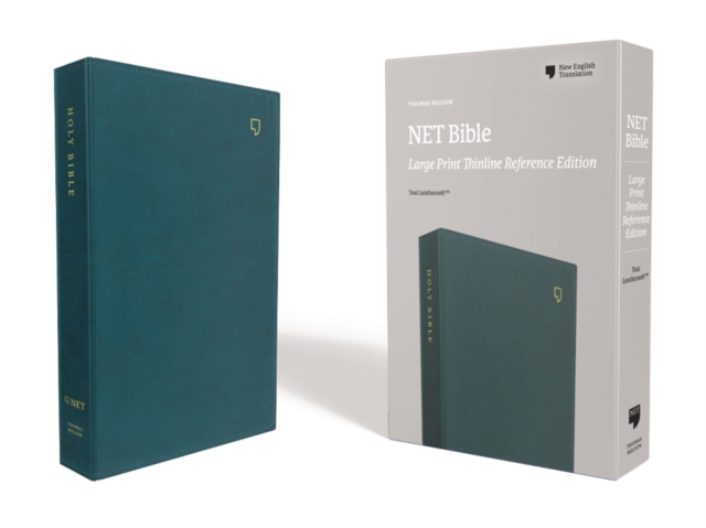 NET Bible, Thinline Reference, Large Print, Leathersoft, Teal, Comfort Print : Holy Bible, Leather / fine binding Book