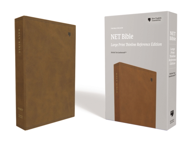 NET Bible, Thinline Reference, Large Print, Leathersoft, Brown, Comfort Print : Holy Bible, Leather / fine binding Book