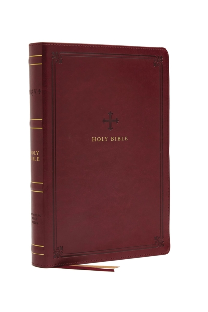 NRSV Large Print Standard Catholic Bible, Red Leathersoft (Comfort Print, Holy Bible, Complete Catholic Bible, NRSV CE) : Holy Bible, Leather / fine binding Book