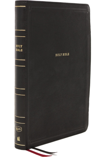 KJV Holy Bible: Giant Print Thinline Bible, Black Leathersoft, Red Letter, Comfort Print (Thumb Indexed): King James Version, Leather / fine binding Book