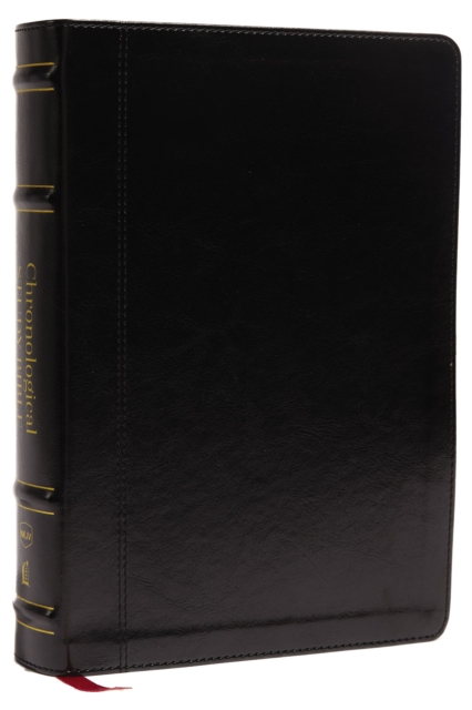 NKJV, Chronological Study Bible, Leathersoft, Black, Comfort Print : Holy Bible, New King James Version, Leather / fine binding Book