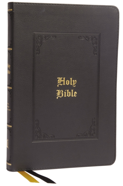 KJV Holy Bible: Large Print Thinline, Black Leathersoft, Red Letter, Comfort Print: King James Version, Leather / fine binding Book
