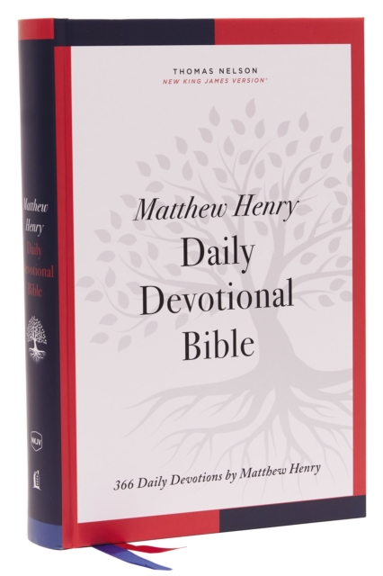 NKJV, Matthew Henry Daily Devotional Bible, Hardcover, Red Letter, Thumb Indexed, Comfort Print : 366 Daily Devotions by Matthew Henry, Hardback Book