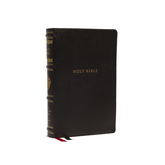 NKJV, Personal Size Reference Bible, Sovereign Collection, Genuine Leather, Black, Red Letter, Comfort Print : Holy Bible, New King James Version, Leather / fine binding Book