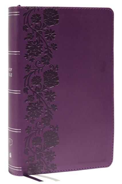 KJV Holy Bible: Large Print Single-Column with 43,000 End-of-Verse Cross References, Purple Leathersoft, Personal Size, Red Letter, Comfort Print: King James Version, Leather / fine binding Book