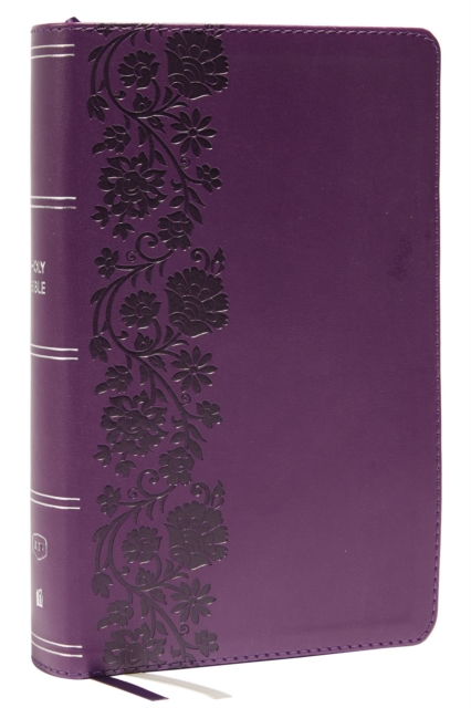 KJV Holy Bible: Large Print Single-Column with 43,000 End-of-Verse Cross References, Purple Leathersoft, Personal Size, Red Letter, (Thumb Indexed): King James Version, Leather / fine binding Book