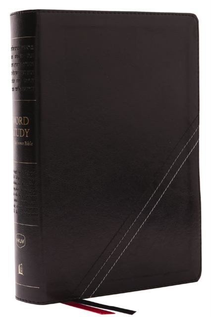NKJV, Word Study Reference Bible, Leathersoft, Black, Red Letter, Comfort Print : 2,000 Keywords that Unlock the Meaning of the Bible, Leather / fine binding Book