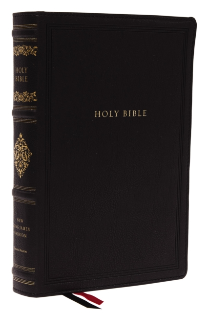 NKJV, Wide-Margin Reference Bible, Sovereign Collection, Leathersoft, Black, Red Letter, Comfort Print : Holy Bible, New King James Version, Leather / fine binding Book
